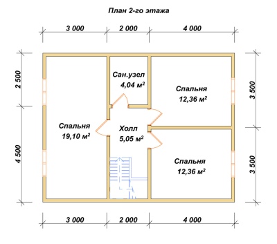 План второго этажа проекта ДБ-64