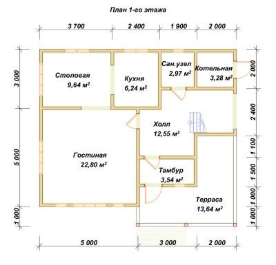 План первого этажа проекта ДБ-65
