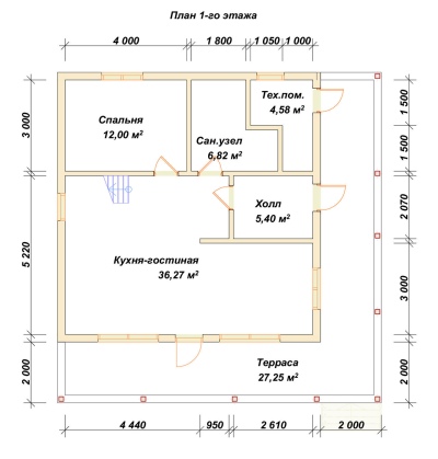 План первого этажа проекта ДБ-67