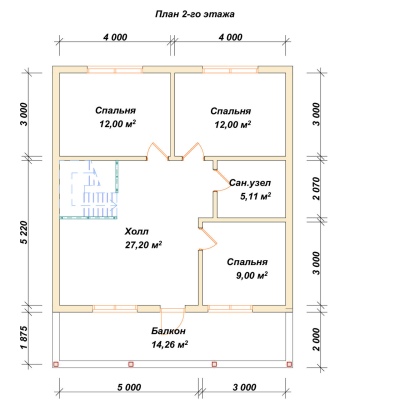 План второго этажа проекта ДБ-67