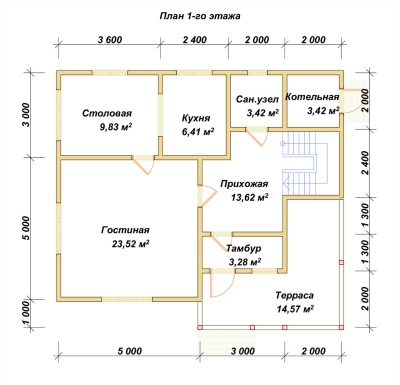 План первого этажа проекта ДБ-7