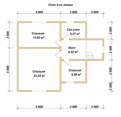 План второго этажа проекта ДБ-7