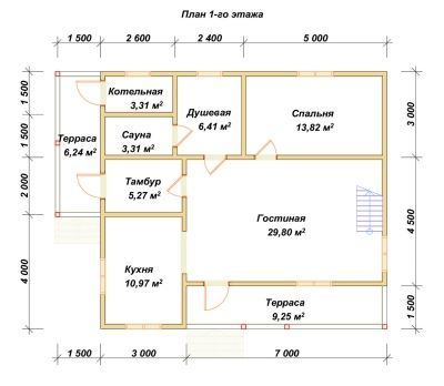План первого этажа проекта ДБ-91