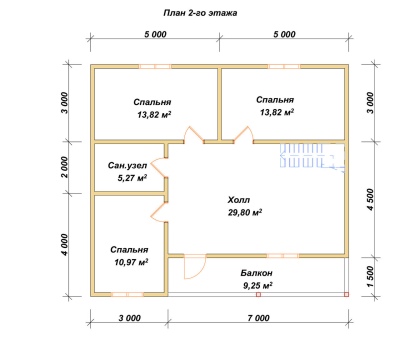 План второго этажа проекта ДБ-91